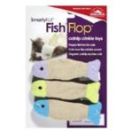 Smartykat® Fish Flop™ Set Of 3 Crinkle Catnip Toys