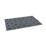 Dry Mate Cat Litter Mats Grey Stripe /Black Paw 20 X 28 Inches
