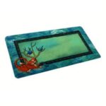 Dry Mate Cat Litter Mats Blue Swirl Tree Kity 20 X 28 Inches