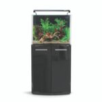 Aqua One AquaNano 60 Bow Front Cabinet Black Gloss L38 xW 60 xH 78 cm