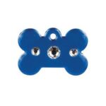 Imarc Pet Tag Fashion Tags Bone Large Blue