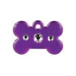 Imarc Pet Tag Fashion Tags Bone Large Purple